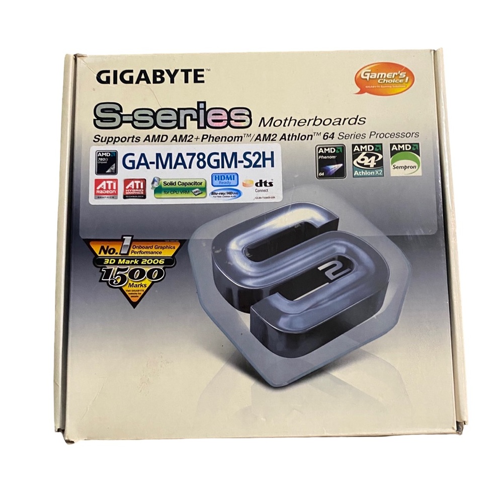 GIGABYTE GA-MA78GM-S2H Motherboard AMD AM2+ HDMI NOS New Open Box